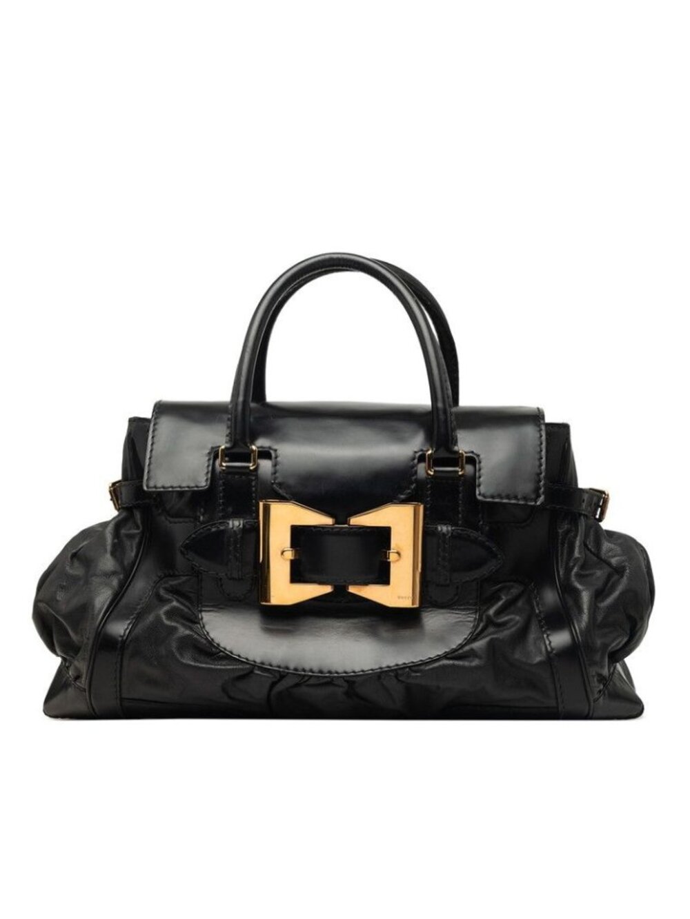 Gucci Boston Bag Black Leather